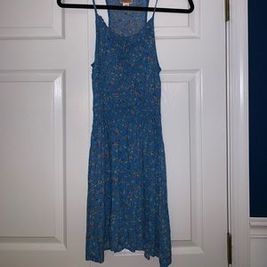 Blue sleeveless dress